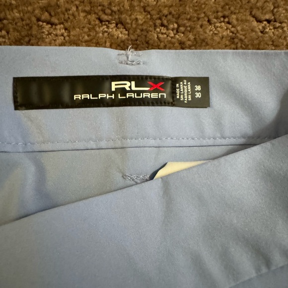 Mens light blue light weight straight leg pants size 38x30 by Ralph Lauren - Picture 4 of 4